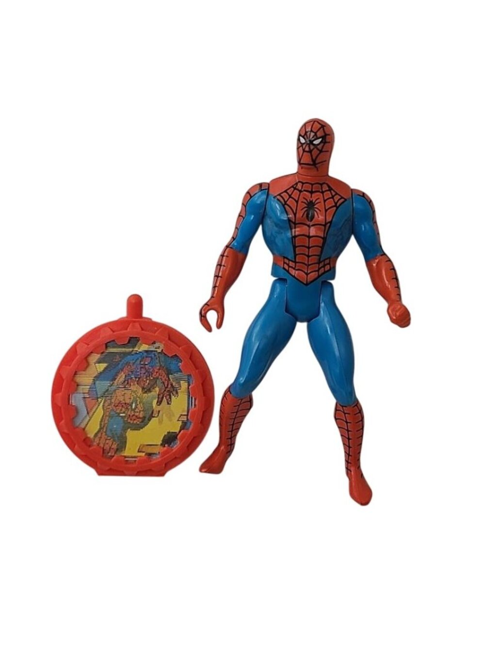 1984 Mattel Marvel Secret Wars Spider-Man Figure Shield 4 Inserts